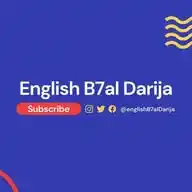 English B7al Darija WhatsApp Channel