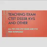 TEACHING EXAM (DSSSB KVS NVS CTET REET HTET EMRS AND ALL OTHER TEACHING EXAM) WhatsApp Channel