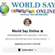 World Say Online WhatsApp Channel