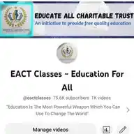 EACT Classes ~ Education For All WhatsApp Channel