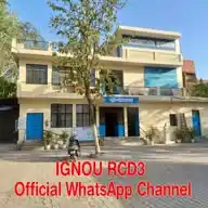 IGNOU RCD3 Official WhatsApp Channel WhatsApp Channel