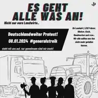 Bauerndemo MGH 08.01.2024🚜🌾 WhatsApp Channel