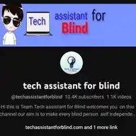 Tech assistant for blind WhatsApp Channel