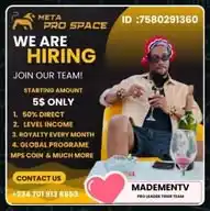 MADEMENTV  METAPRO SPACE WhatsApp Channel