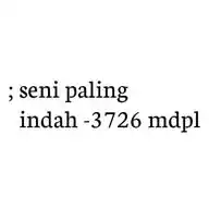 ~Area 3726 mdpl• WhatsApp Channel