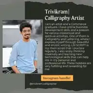 Calligraphy | Trivikram Calligrapher WhatsApp Channel