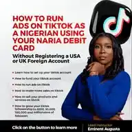 HOW TO RUN ADS ON TIKTOK AS A NIGERIAN IN NIGERIA WhatsApp Channel