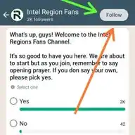 Intel Region Fans WhatsApp Channel