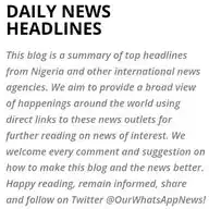 Daily WhatsApp News WhatsApp Channel