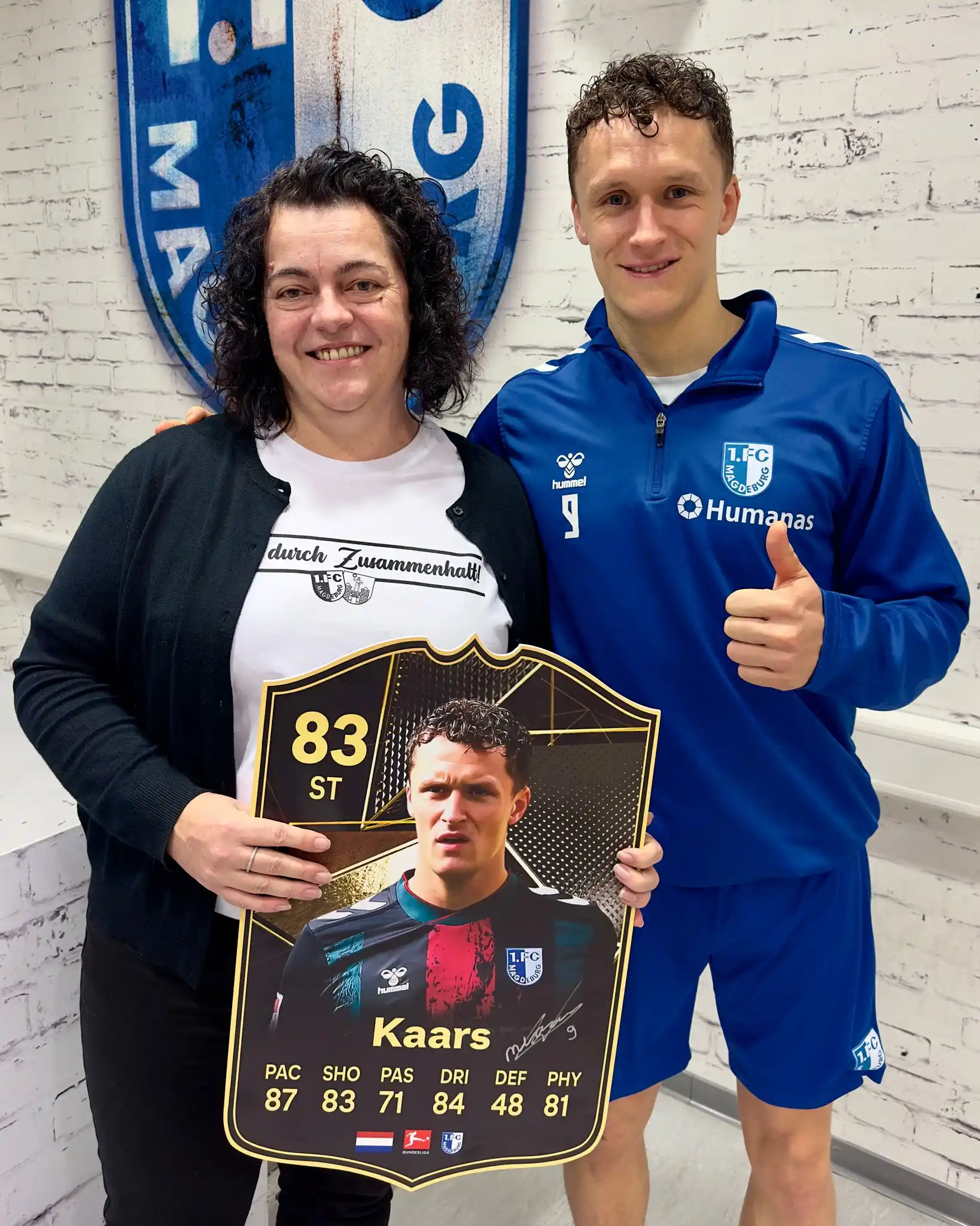 Image from 1. FC Magdeburg: 👏🏼 FCM-Fan Anja ist am Dienstag bei uns zu Gast gewesen und hat die ...