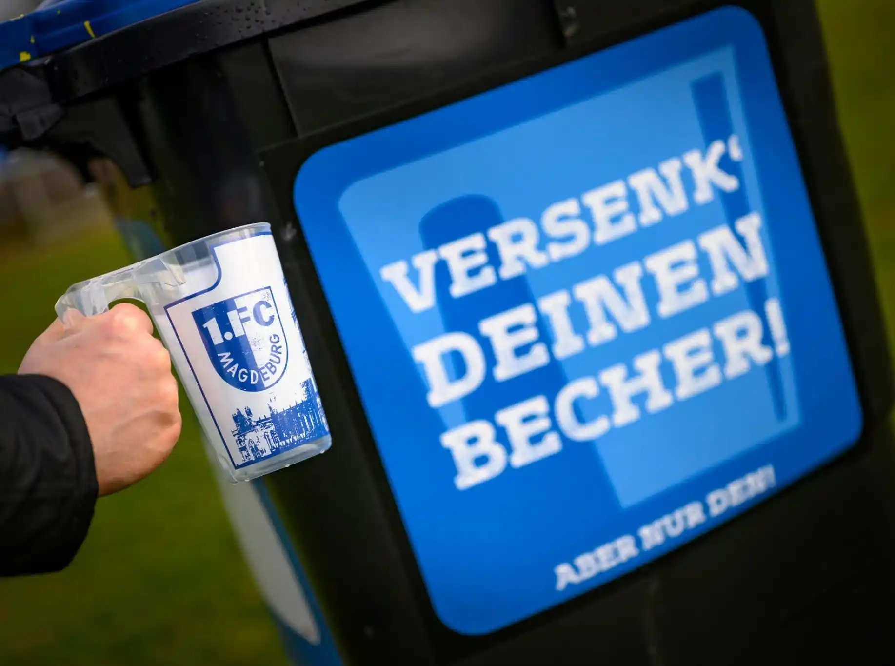 Image from 1. FC Magdeburg: 🥤 Zum Heimspiel gegen Darmstadt verstärken wir unsere Becherspende mi...