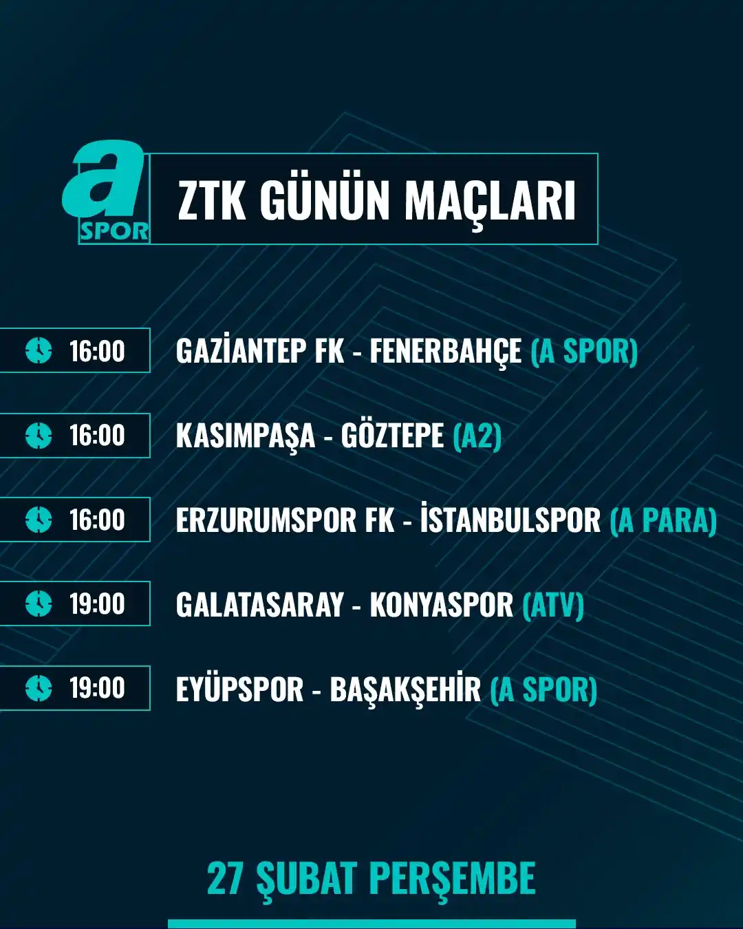 Image from A Spor: 🏆 Ziraat Türkiye Kupası'nda günün maçları: 🕓 16:00 | Gaziantep FK -...
