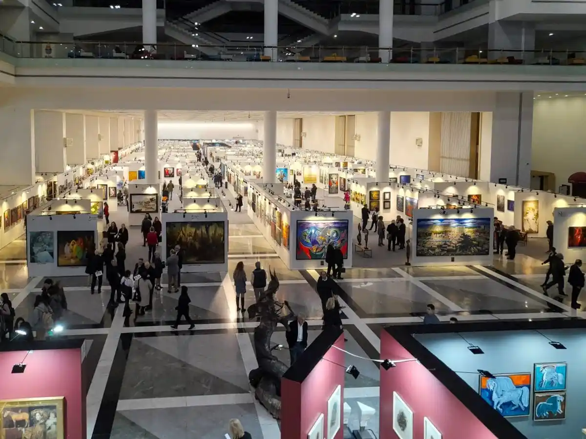Image from AA Kültür Sanat: 🖼️ ArtAnkara Uluslararası Çağdaş Sanat Fuarı'na, 1500 sanatçı eserler...