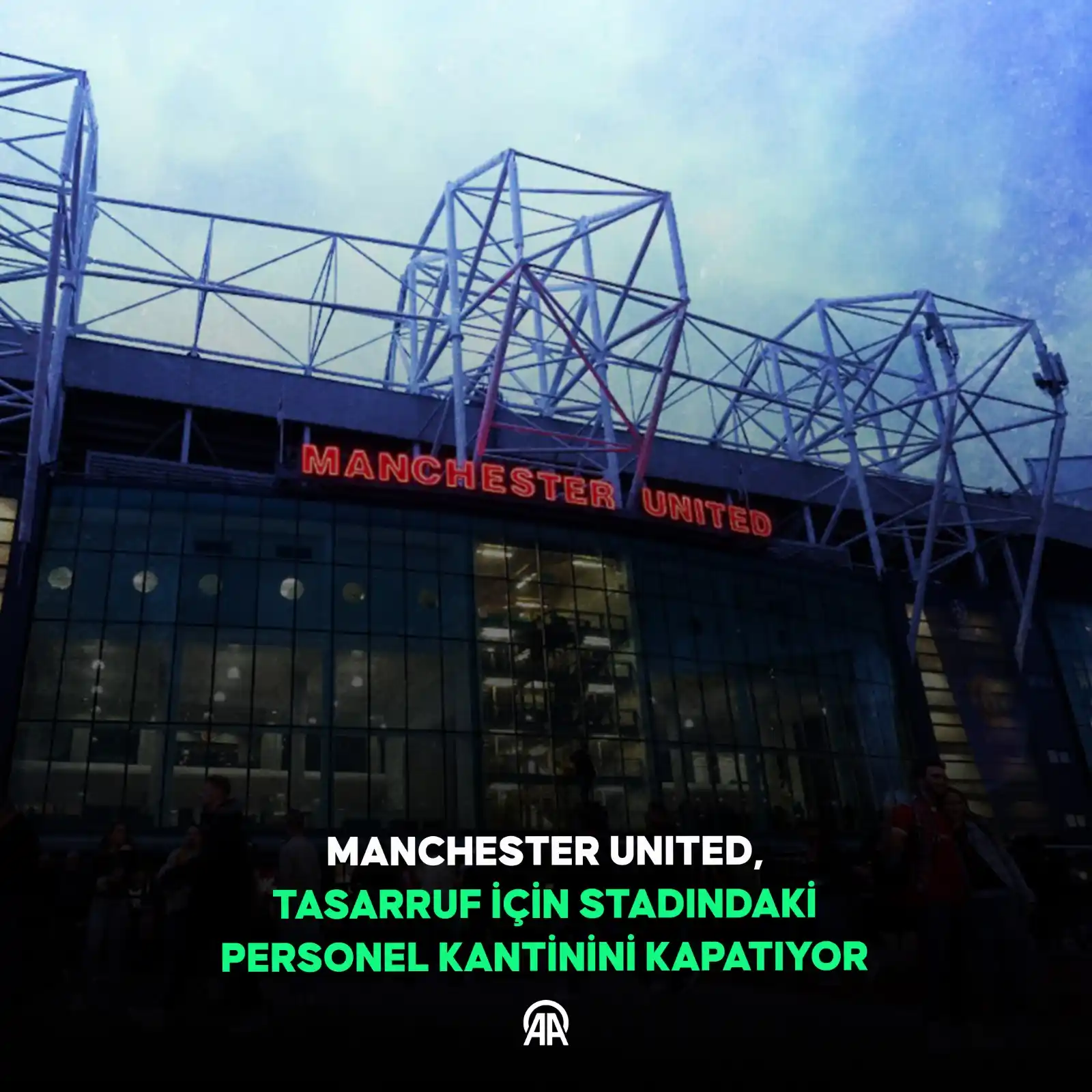 Image from AA Spor: ➡️ Manchester United'da tasarruf tedbirleri kapsamında, Old Trafford S...