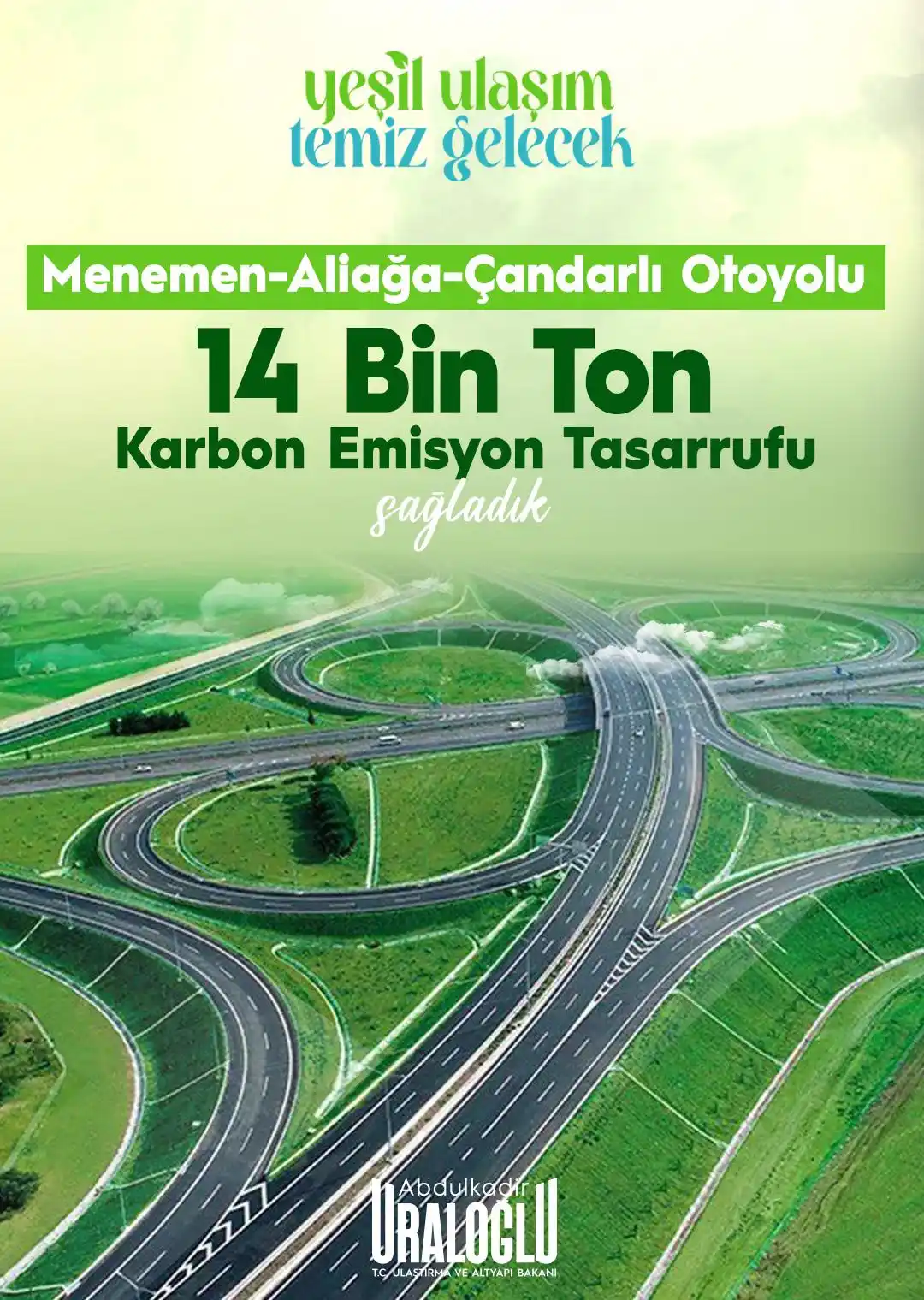 Image from Abdulkadir Uraloğlu: Yeşil Ulaşım, Temiz Gelecek 🌍 Menemen-Aliağa-Çandarlı Otoyolu ile; ...
