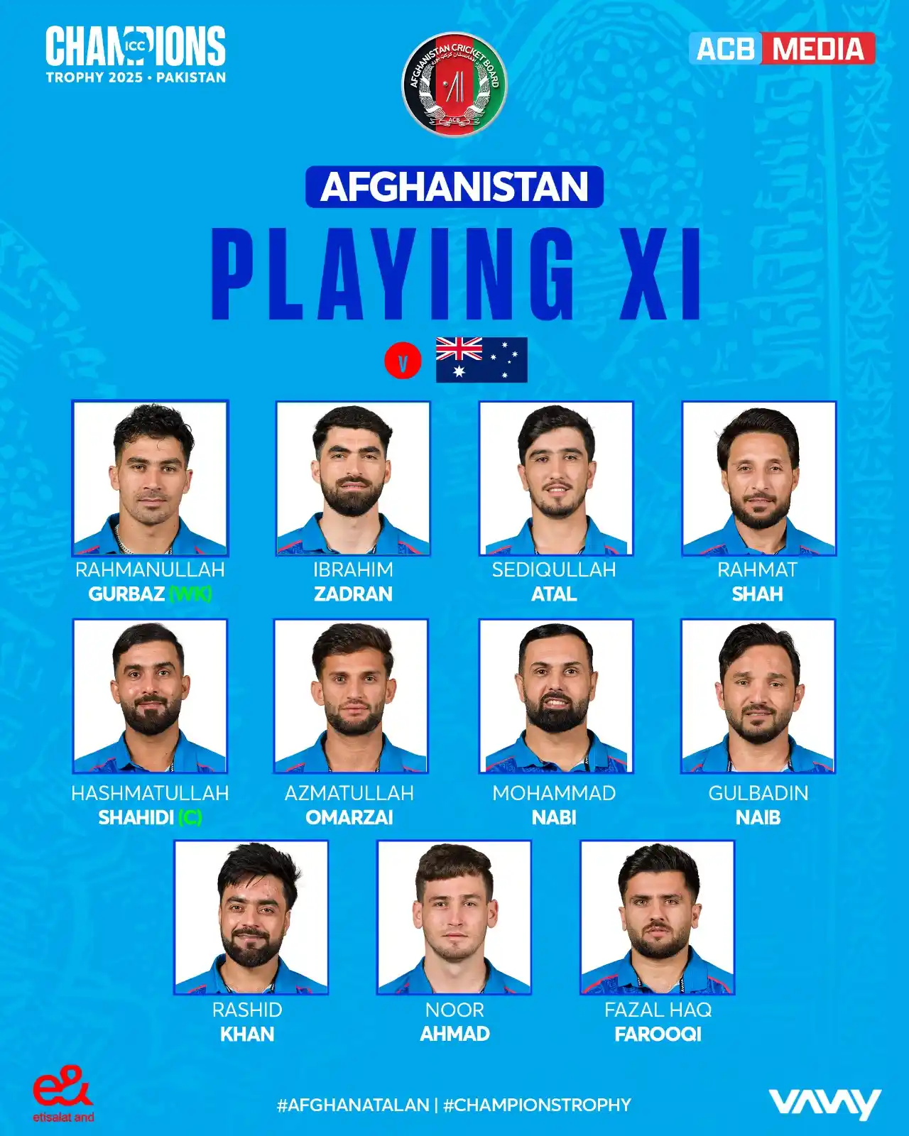 Image from Afghanistan Cricket Board (ACB): 🚨 TEAM NEWS! 🚨 <a class="text-blue-500 hover:underline cursor-point...