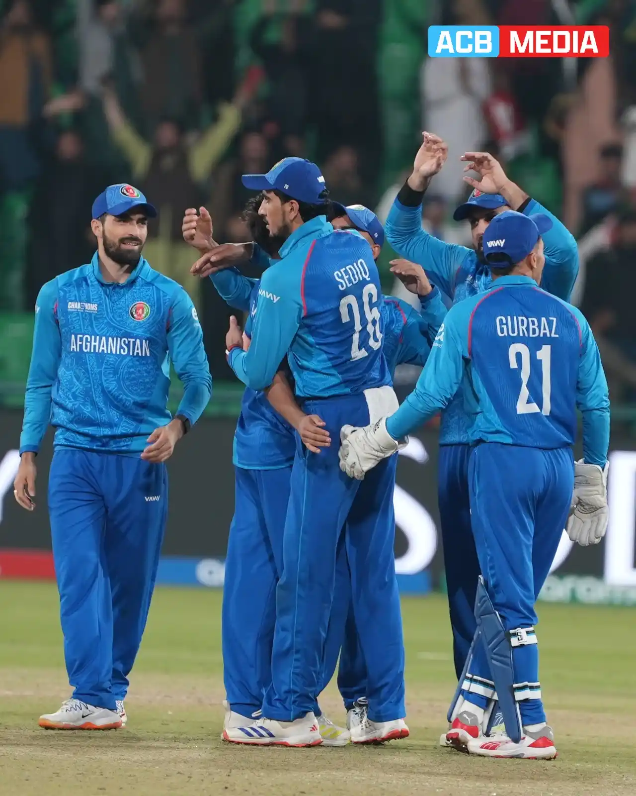 Image from Afghanistan Cricket Board (ACB): Omarzai Strikes!☝️ Azmatullah Omarzai gives <a class="text-blue-500 h...