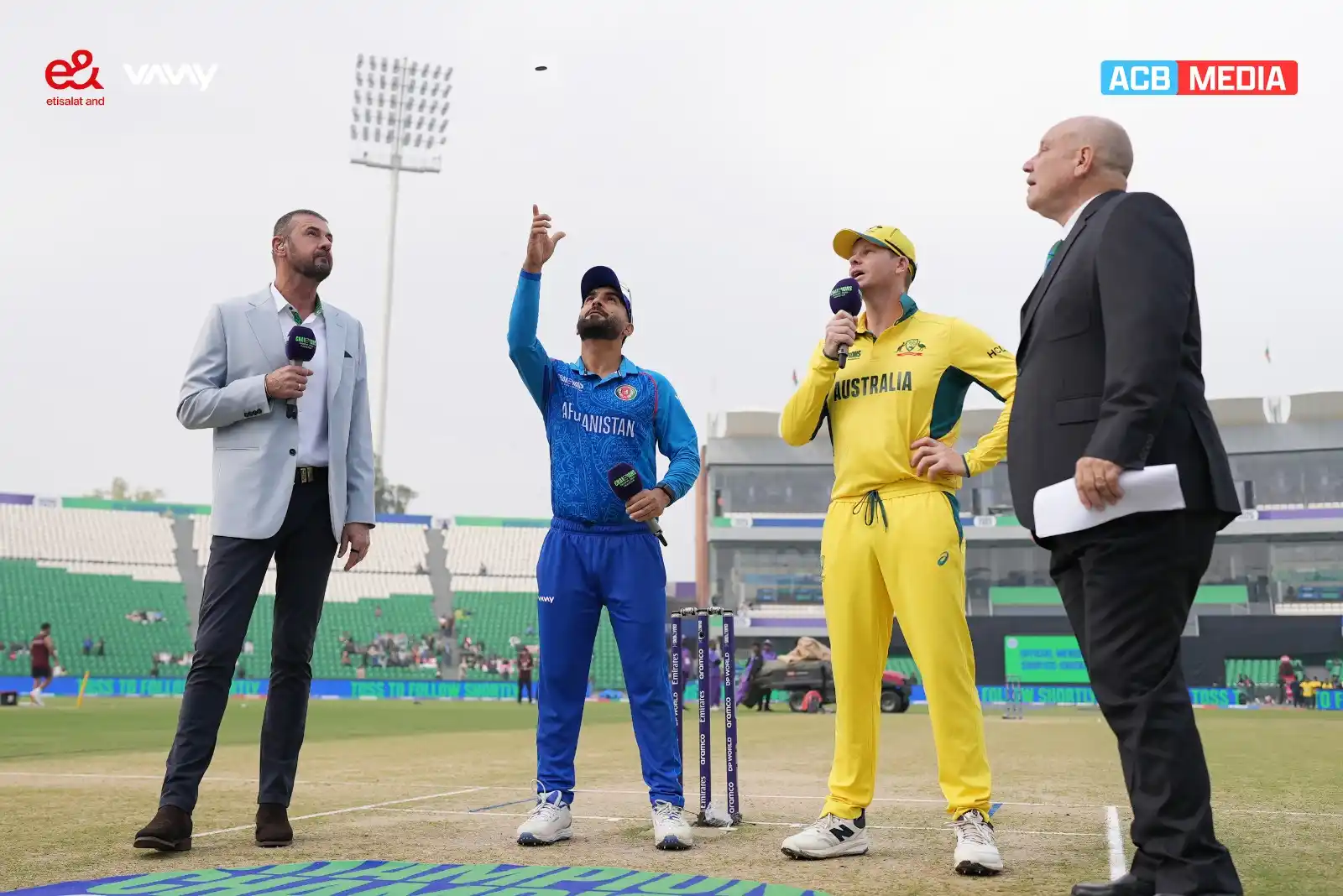 Image from Afghanistan Cricket Board (ACB): 🚨 TOSS NEWS! 🚨 The skipper, Hashmatullah Shahidi, has won the toss ...