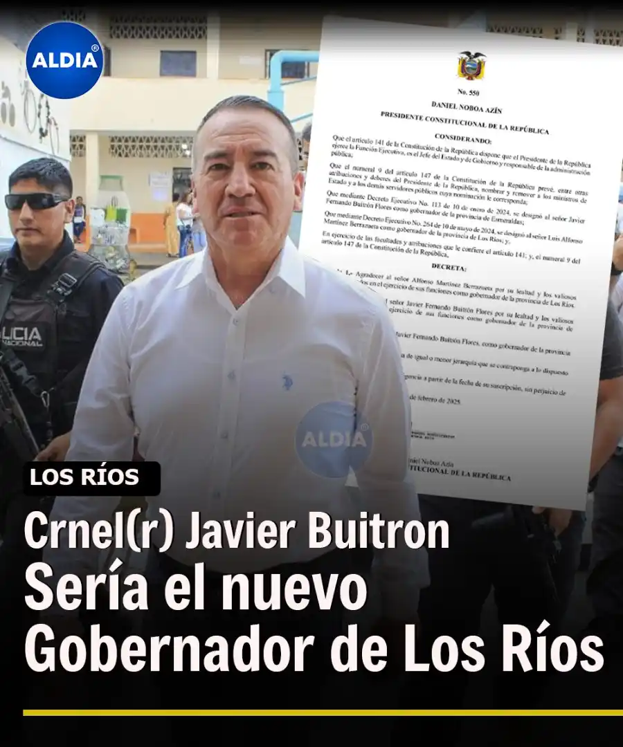 Image from ALDIA: 🔴 El Crnel. (r) Javier Buitrón fue anunciado como nuevo Gobernador de...