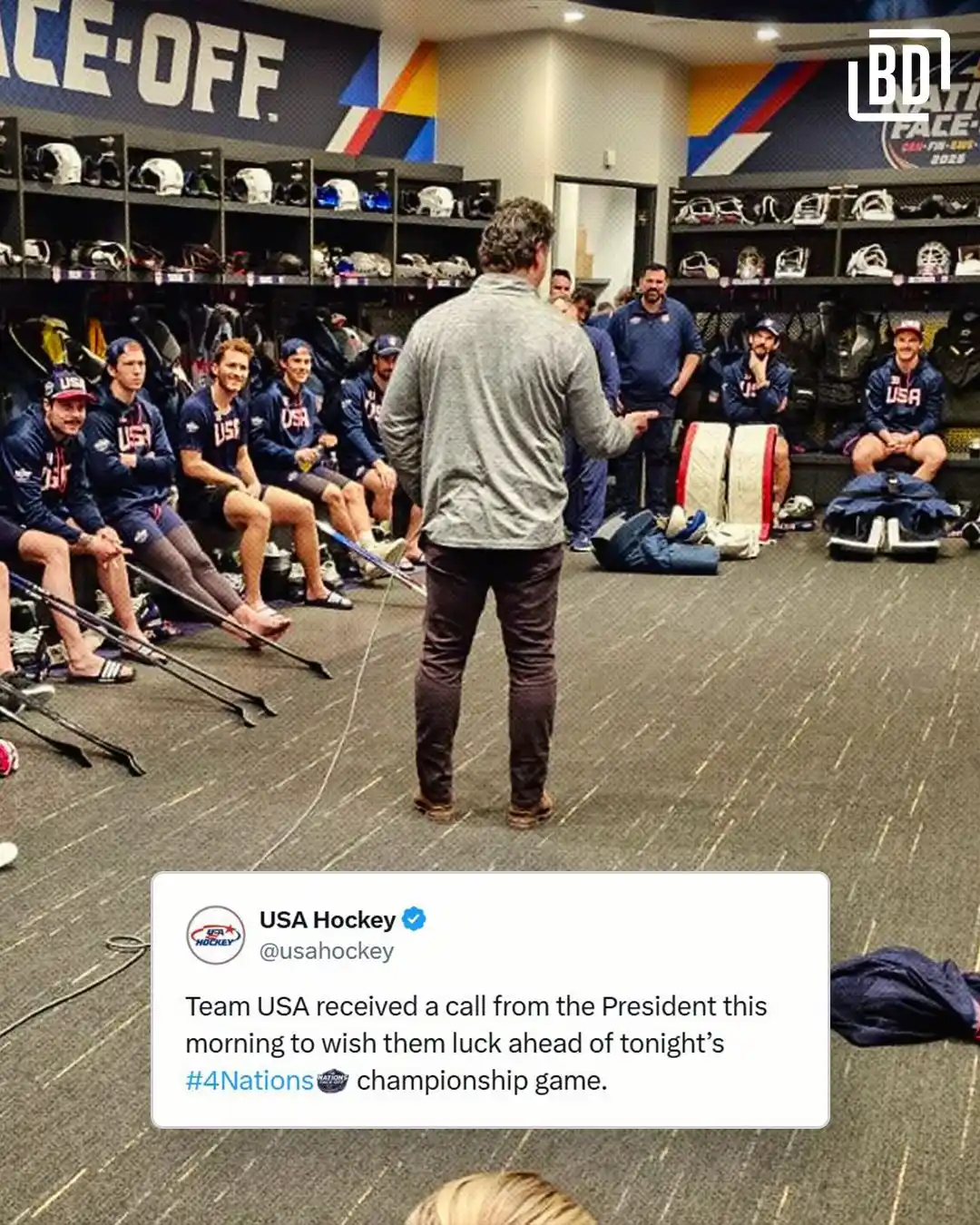 Image from BarDown: @potus called Team USA ahead of the <a class="text-blue-500 hover:unde...