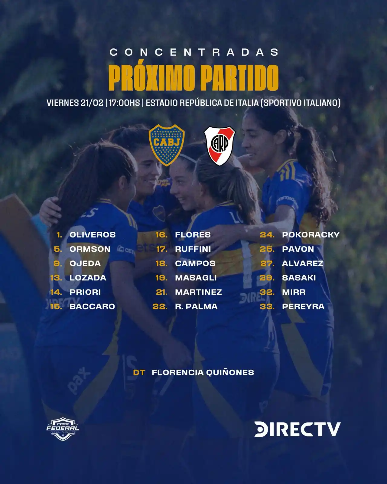 Image from Boca Juniors Fútbol Femenino ⚽️: 🔜 ¡𝗣𝗥𝗢́𝗫𝗜𝗠𝗢 𝗣𝗔𝗥𝗧𝗜𝗗𝗢! ⚽ Cuartos de Final | <a class="t...