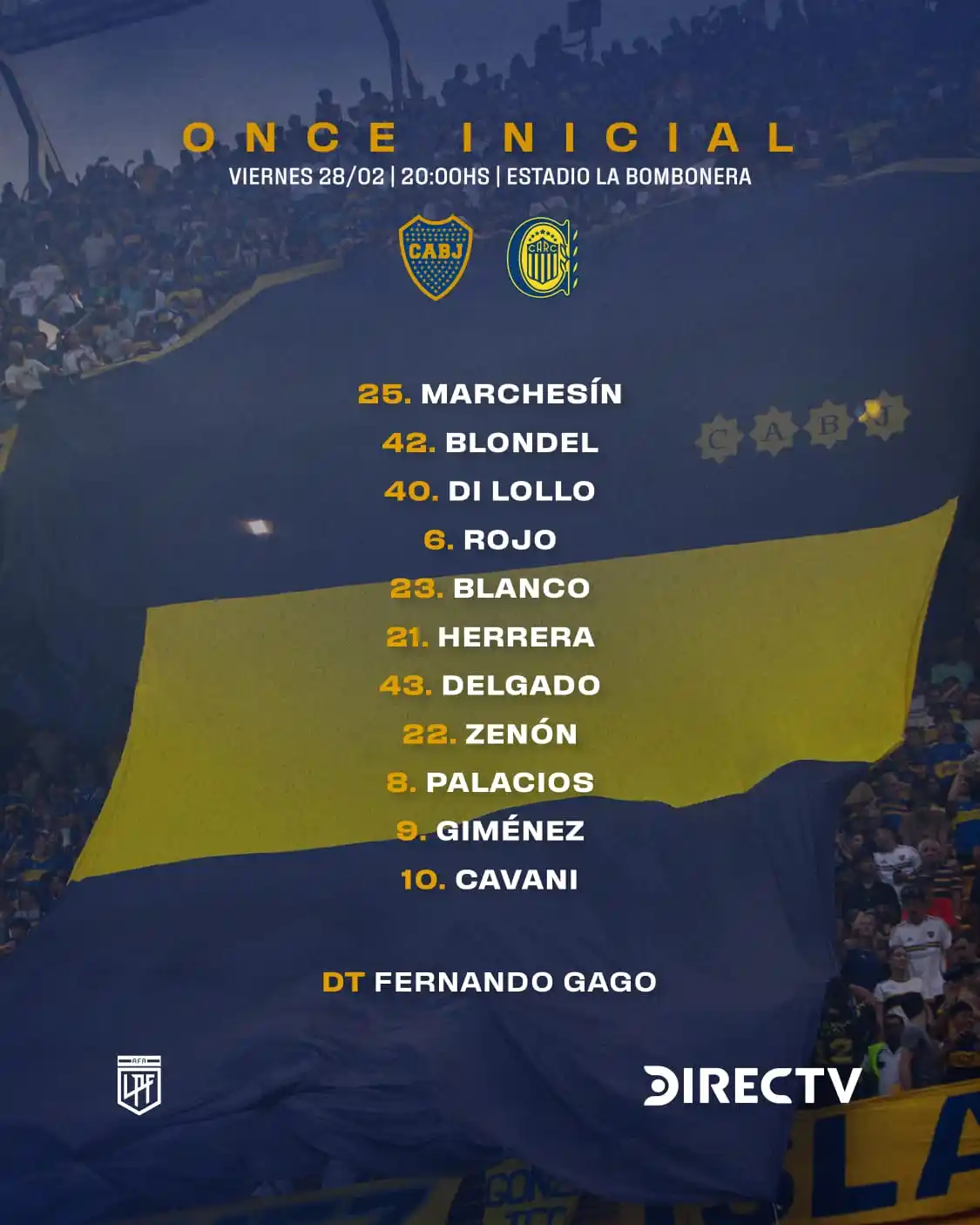 Image from Boca Juniors: 📋 ¡𝗟𝗢𝗦 𝟭𝟭 𝗗𝗘 <a class="text-blue-500 hover:underline cursor-po...