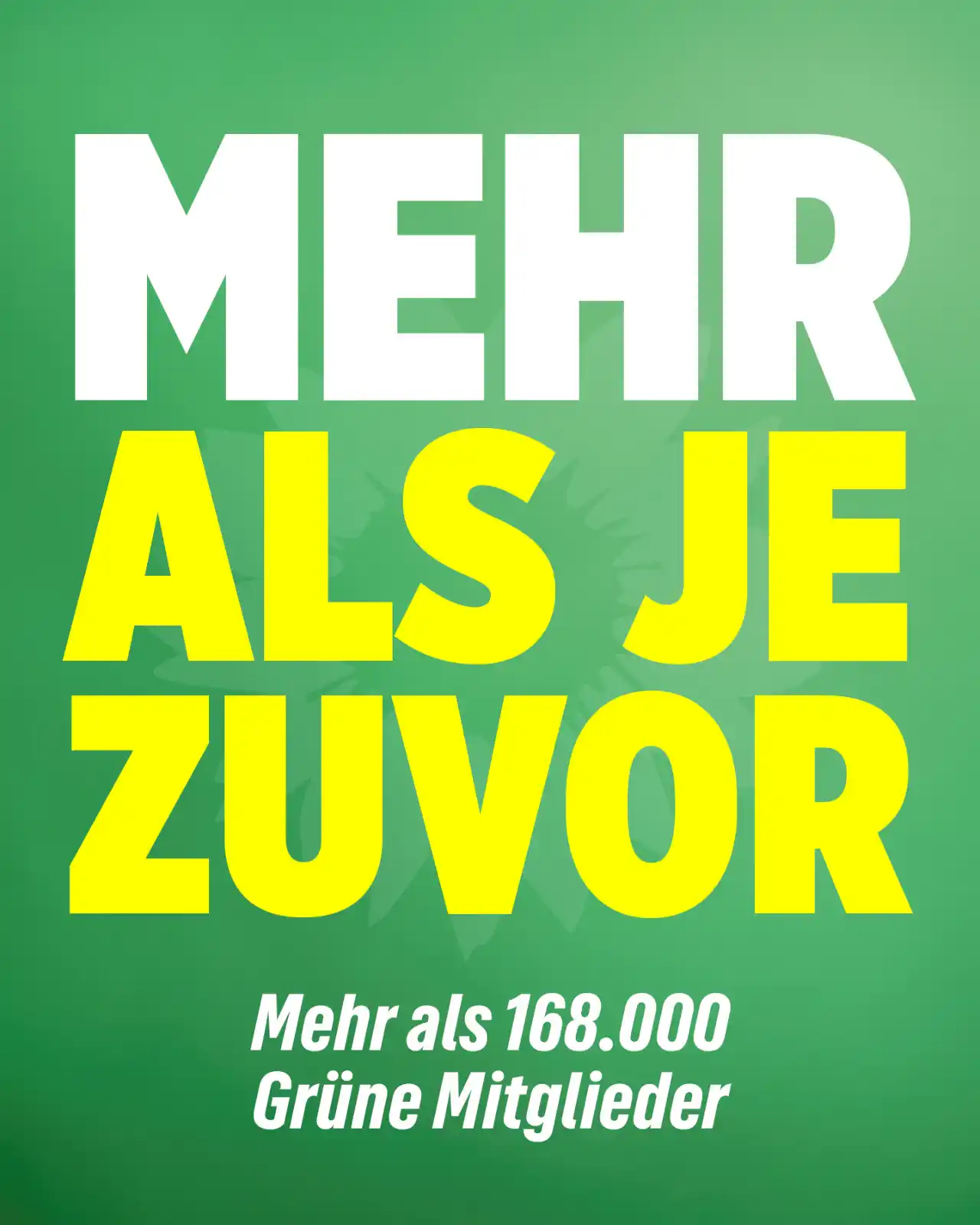 Image from BÜNDNIS 90/DIE GRÜNEN: 🎉 *Willkommen an alle neuen Mitglieder!* 🌿 💚 Über *42.000 neue Mit...