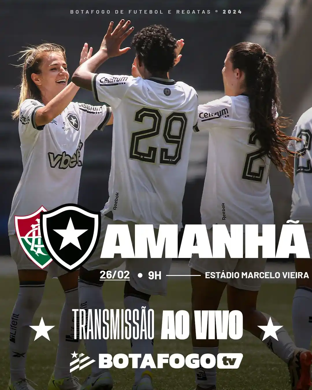 Image from Canal do Botafogo : AMANHÃ TEM CLÁSSICO! 🔥⚔️ Nesta quarta, às 9h, as <a class="text-blue...