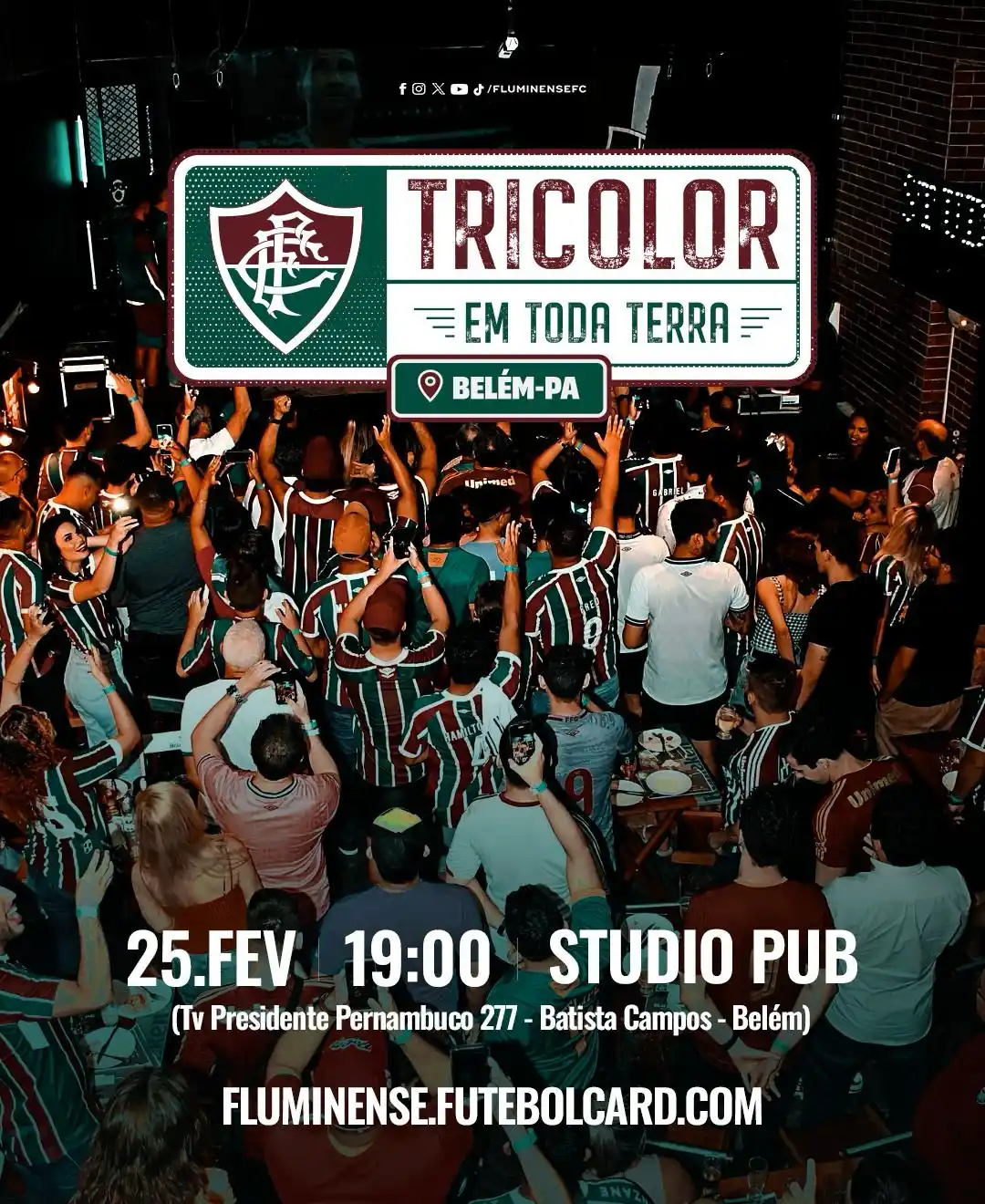 Image from Canal do Fluminense: ALÔ, TRICOLORES DE BELÉM! 🇭🇺 Nesta terça-feira, a partir das 19h, v...
