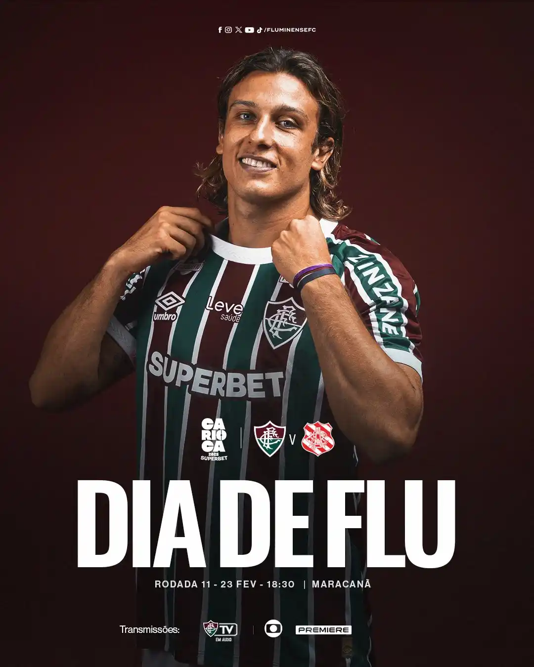 Image from Canal do Fluminense: 🎵 MEU FLUMINENSE EU VIM AQUI PRA TE APOIAR 🎵 CHEGOU MAIS UM <a clas...