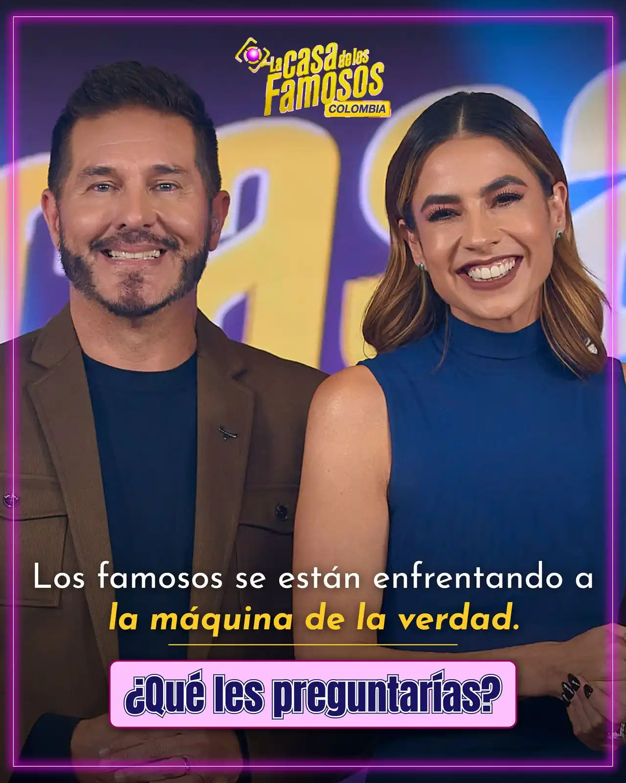 Image from Canal RCN: Los famosos se enfrentaron a la máquina de la verdad y tuvieron que re...