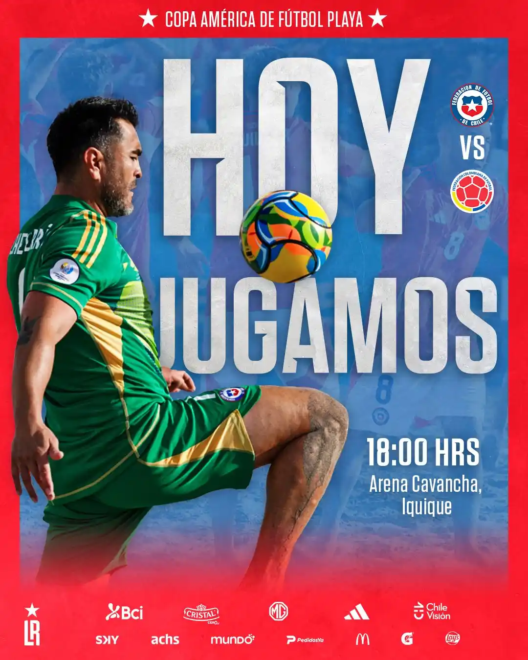 Image from 🇨🇱 La Roja | Selección Chilena : ¡ La Roja Playera🇨🇱🏝️ quiere estirar su invicto y llevarse el lider...
