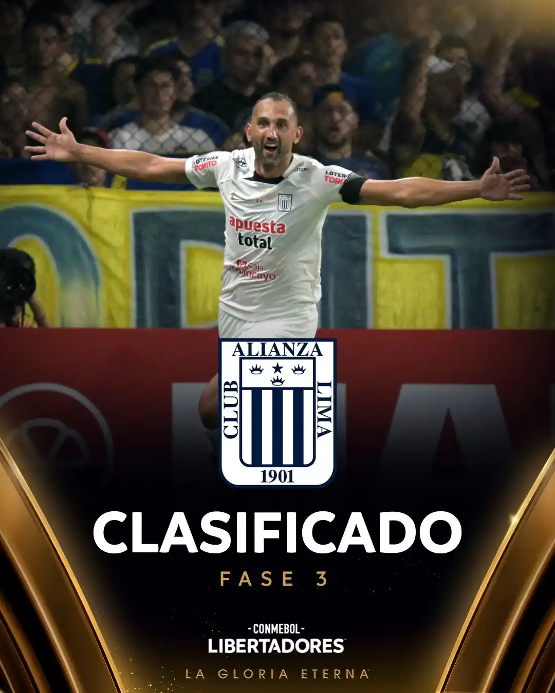 Image from CONMEBOL Libertadores: 💙🇵🇪 *¡Histórica clasificación de Alianza Lima!* Venció a Boca en la...
