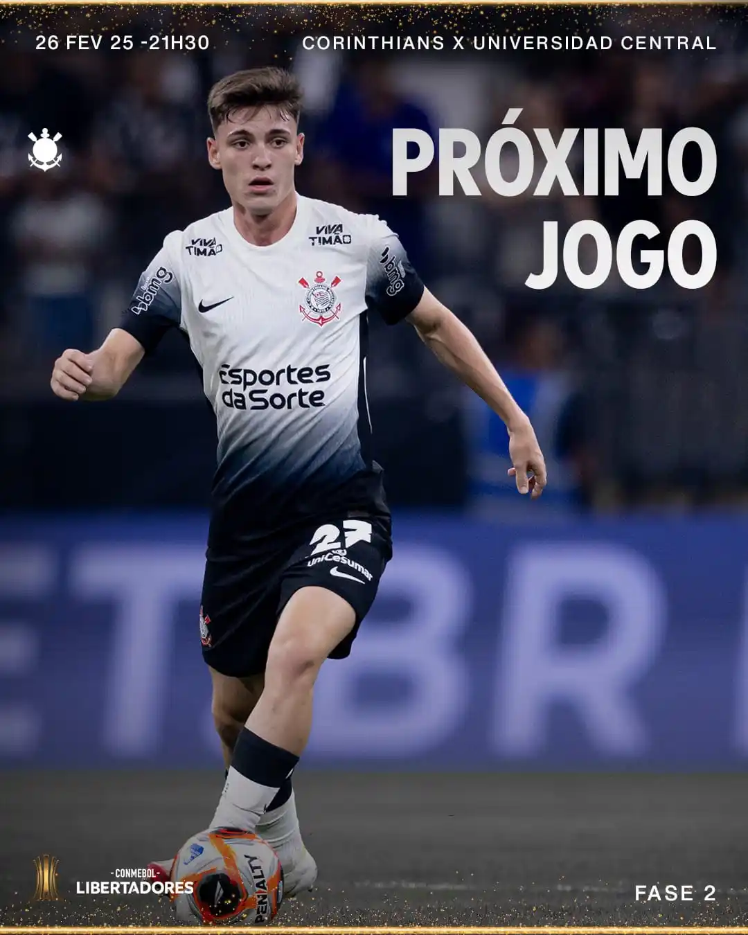 Image from Corinthians Oficial: 🔜 O próximo jogo do Timão será na <a class="text-blue-500 hover:under...