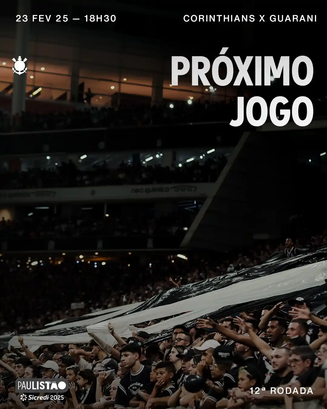 Image from Corinthians | Parque São Jorge : 🔜 *O próximo jogo do Corinthians será na <a class="text-blue-500 hove...