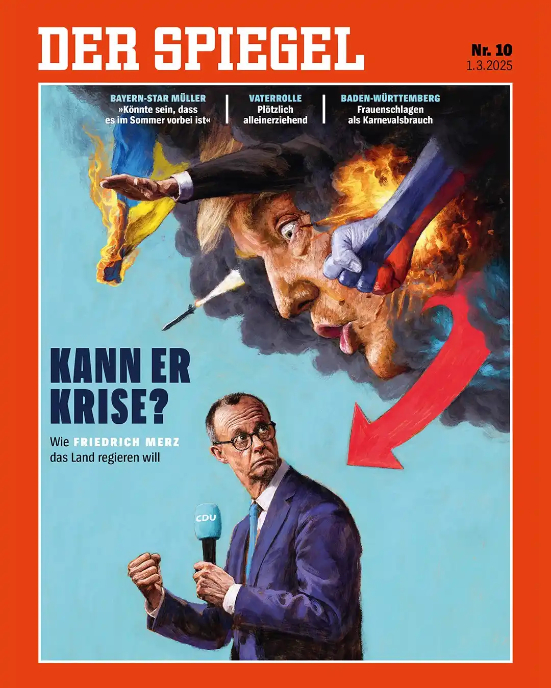 Image from DER SPIEGEL: *Der neue SPIEGEL ist da!* Einen großen »Politikwechsel« hatte Friedr...