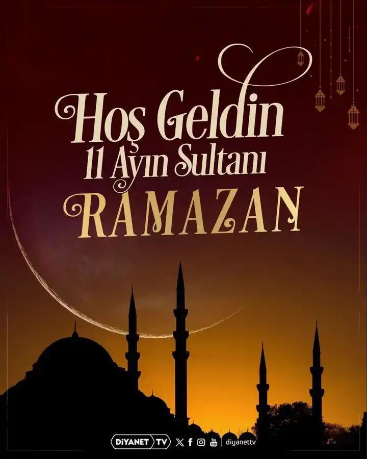 Image from Diyanet TV: ❝Hoş Geldin Ya Şehr-i Ramazan❞ 🌙 Bizleri bu aya ulaştıran Rabbimize ...