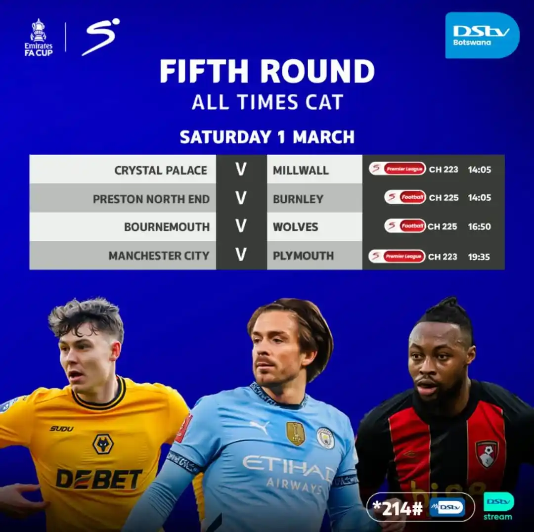 Image from DStv Botswana: The FA Cup is on today, and every match promises edge-of-your-seat exc...