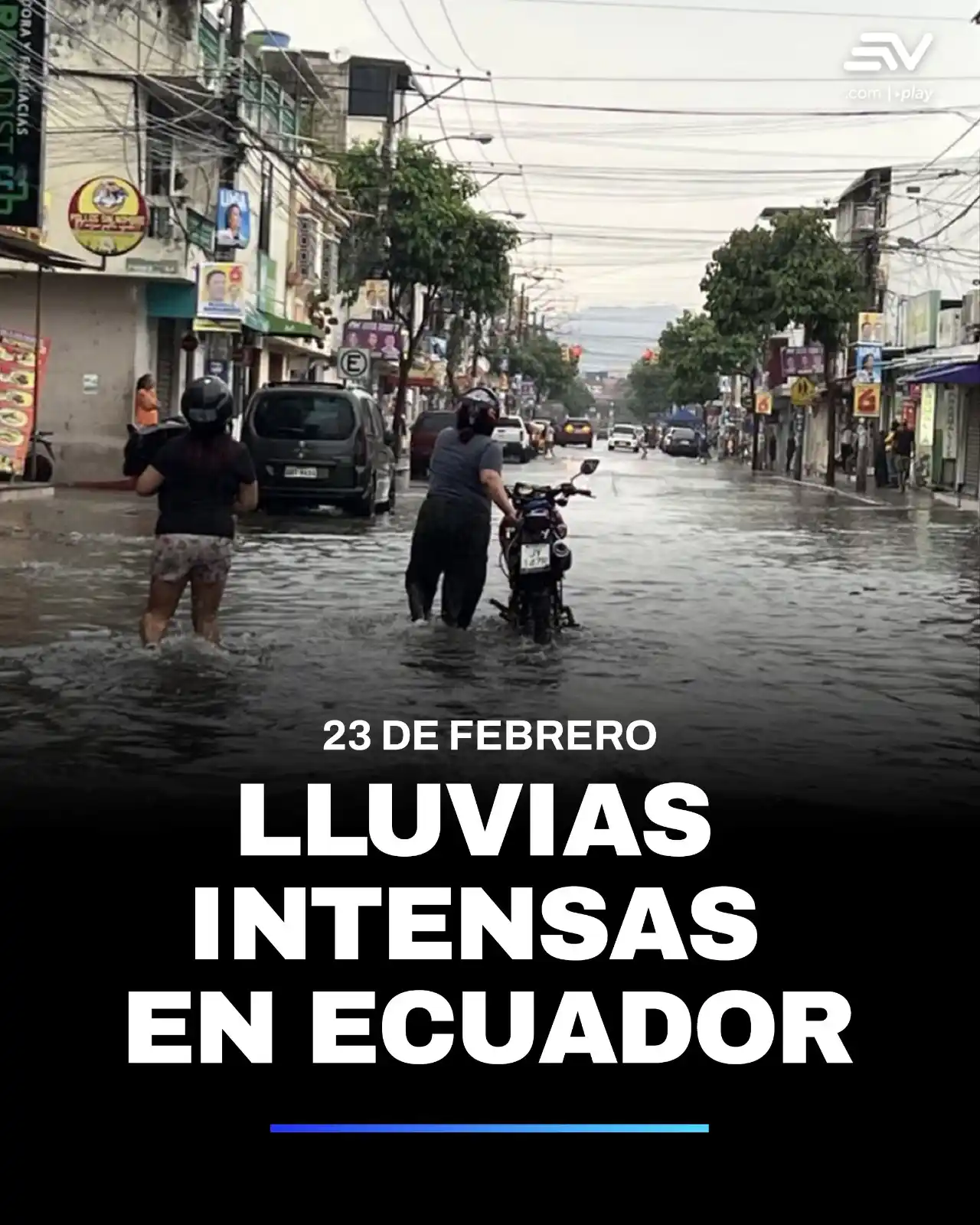 Image from Ecuavisa: Según el informe del Inamhi, se esperan lluvias constantes en la mañ...