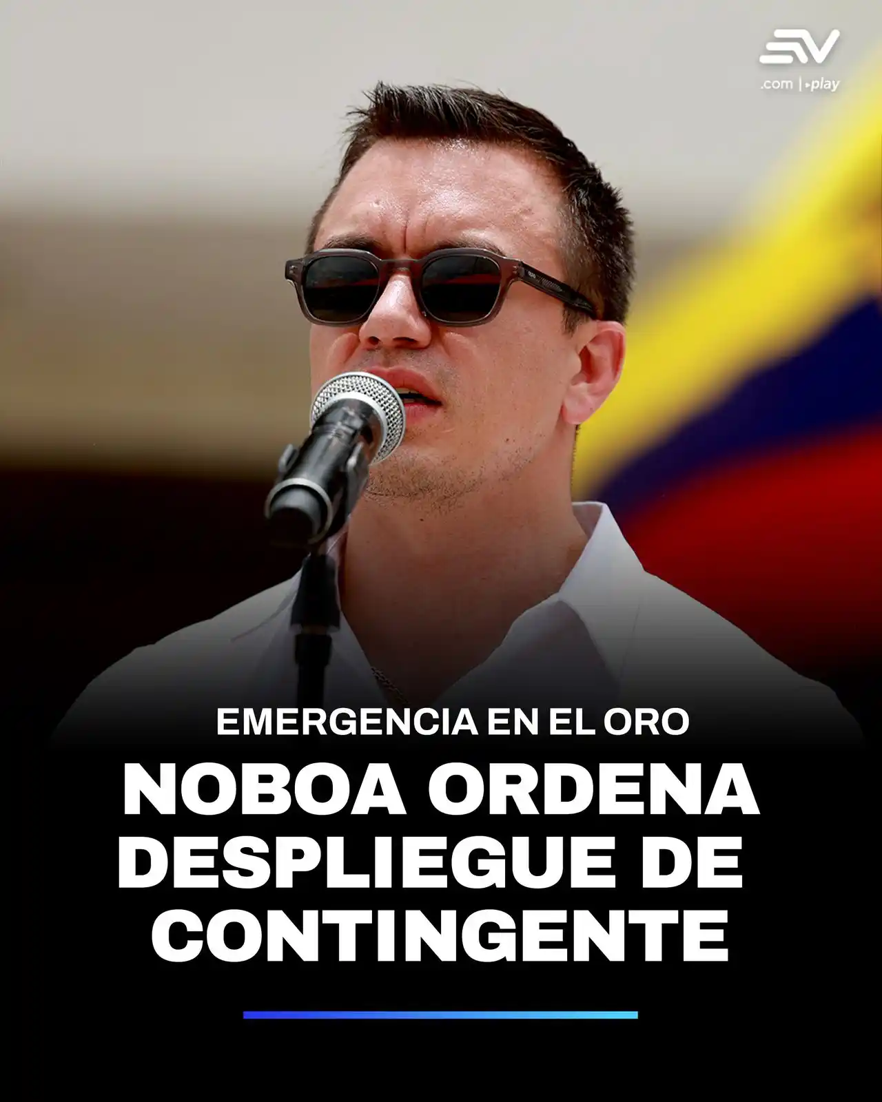 Image from Ecuavisa: 📌 El presidente de la República, Daniel Noboa, se pronunció en su cue...