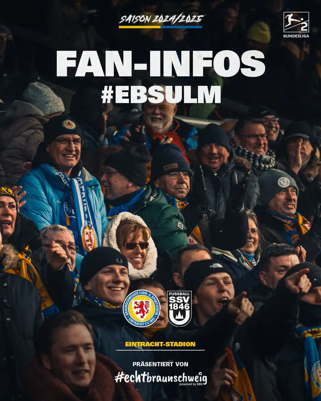 Image from Eintracht Braunschweig : Zum 24. Spieltag begrüßen wir den SSV Ulm 1846 in unserem EINTRACHT-ST...