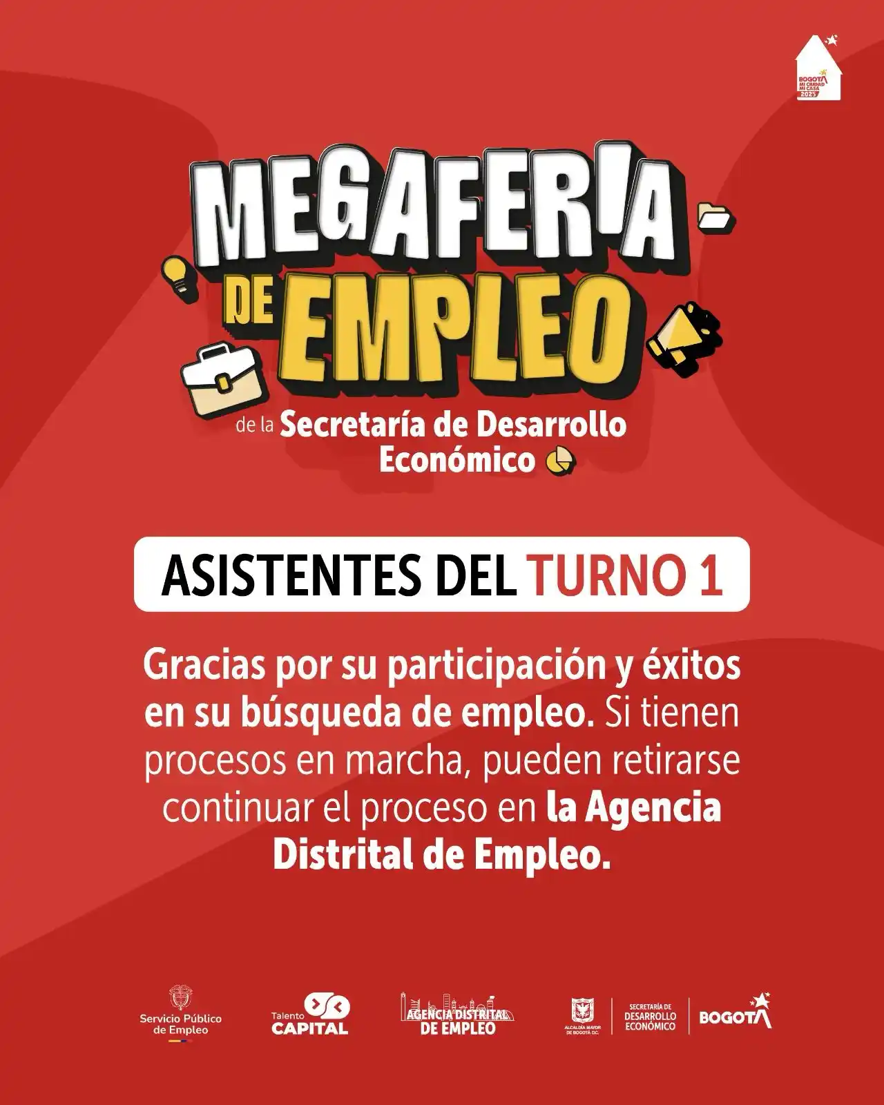 Image from Empleo en Bogotá: 🚦Hola. Es hora de que las personas del Turno B pueden ingresar a la M...