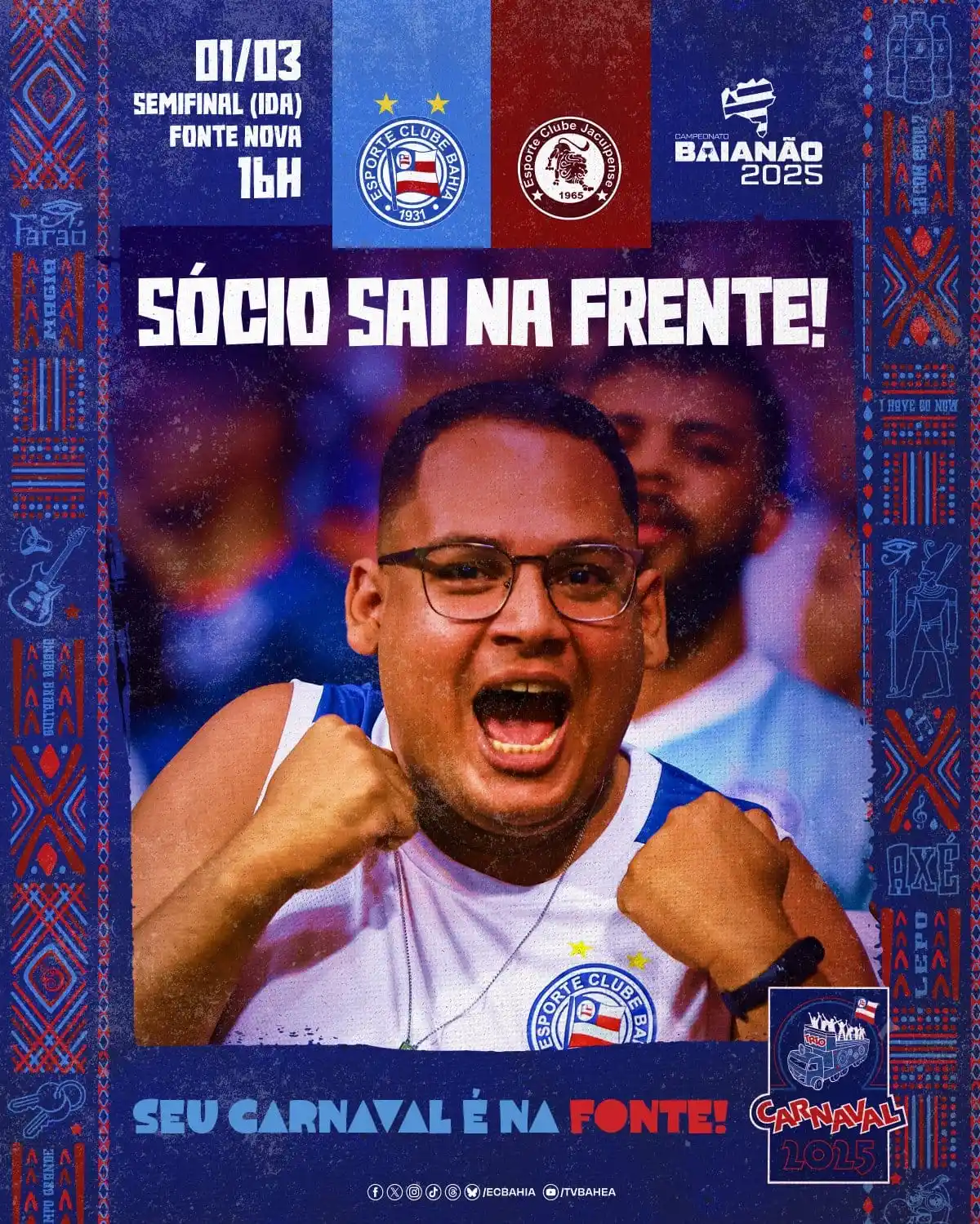 Image from Esporte Clube Bahia: 🎫 Ingressos à venda pra sábado na Fonte, ainda exclusiva aos sócios (...