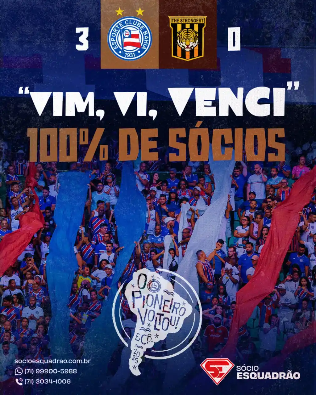 Image from Esporte Clube Bahia: 🇱🇺 Pela 1ª vez, um jogo do Esquadrão teve ingressos esgotados exclus...