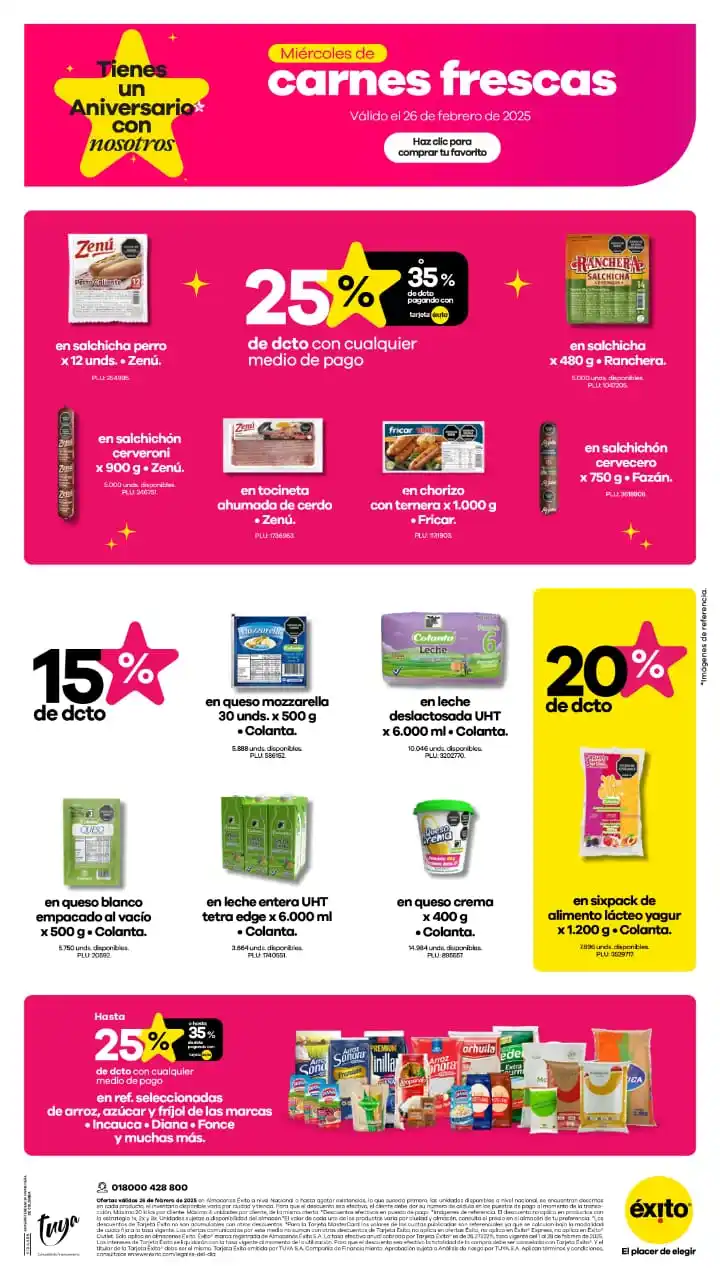 Image from Éxito: Hoy es el día ideal para que nos visites, aproveches los descuentos de...