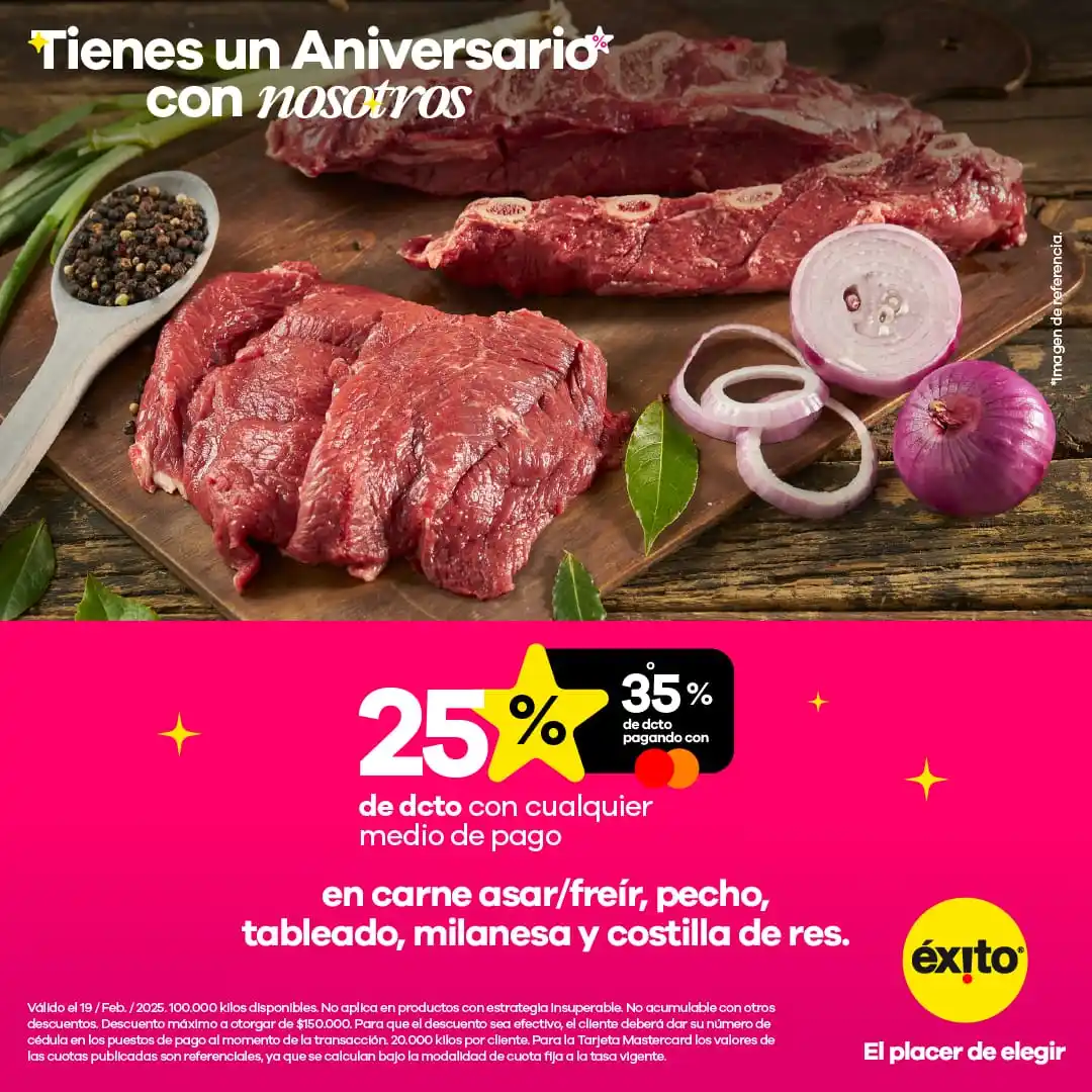 Image from Éxito: Hoy es el día ideal para que nos visites, aproveches los descuentos de...