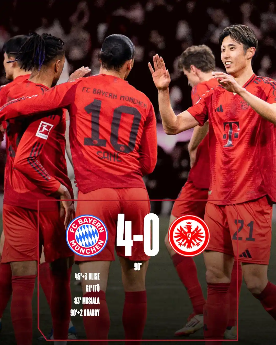 Image from FC Bayern Munich: MASSIVE WIN IN MUNICH!!! 💪  📲 Match Report: https://fc.bayern/Report...