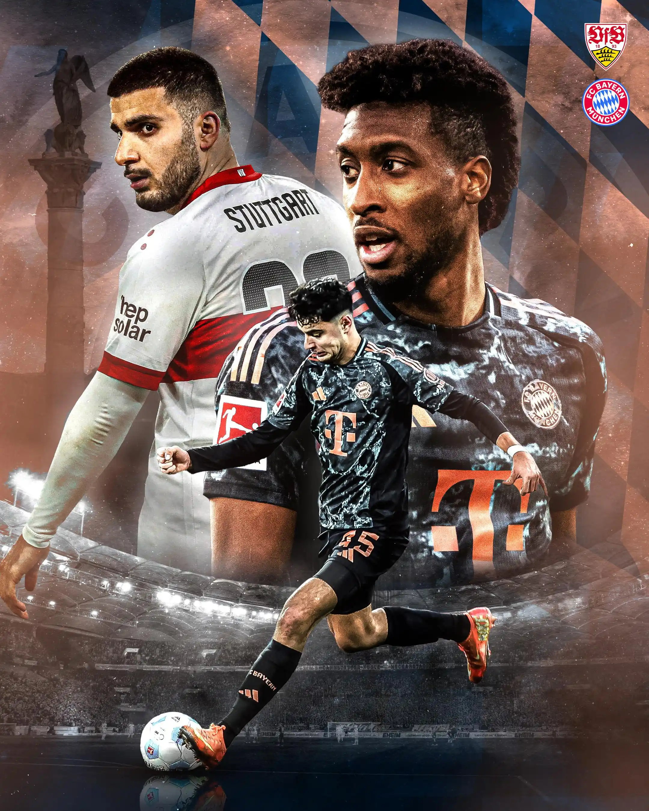 Image from FC Bayern Munich: โญ๏ธ ๐๐๐๐๐๐๐๐ โญ๏ธ Friday Night Football in Stuttgart awaits ๐ ...