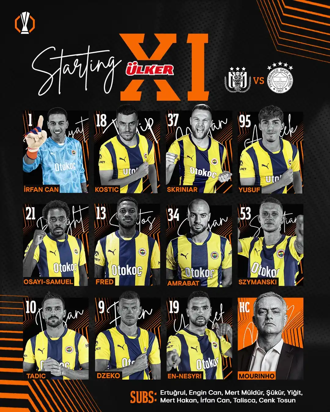 Image from Fenerbahçe: RSC Anderlecht maçı ilk 11'imiz belli oldu. <a class="text-blue-500 ...