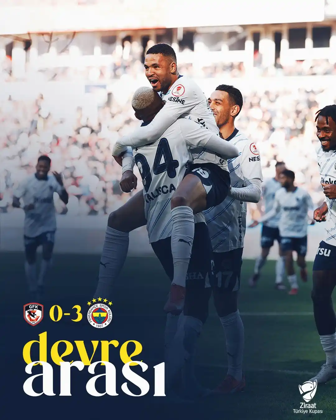 Image from Fenerbahçe: İlk yarıyı Talisca (2) ve En-Nesyri'nin golleriyle 3-0 önde tamamlıyor...